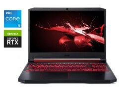 Игровой ноутбук Б-класс Acer Nitro 5 AN515-55 / 15.6" (1920x1080) IPS / Intel Core i5-11400H (6 (12) ядeр по 2.7 - 4.5 GHz) / 16 GB DDR4 / 512 GB SSD NVMe / nVidia GeForce RTX 3050 Ti, 4 GB GDDR6, 128-bit / WebCam