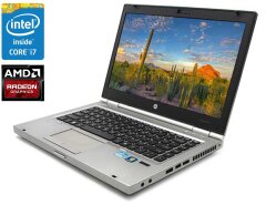 Ноутбук A-класс HP EliteBook 8460p / 14" (1600x900) TN / Intel Core i7-2620M (2 (4) ядра по 2.7 - 3.4 GHz) / 8 GB DDR3 / 128 GB SSD / AMD Radeon HD 6470M, 1GB DDR3, 64-bit / WebCam / DVD-RW