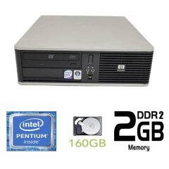 Hewlett-Packard DC7800 SFF / Intel Pentium Dual-Core E2160 (2 ядра по 1.8GHz) / 2GB DDR2 / 160GB HDD