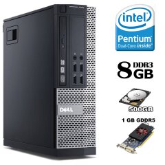 DELL 9020 SFF / Intel Pentium G1840 (2 ядра по 2.8GHz) / 8GB DDR3 / 500GB HDD / Radeon HD 7570 1GB GDDR5 128bit / USB 3.0