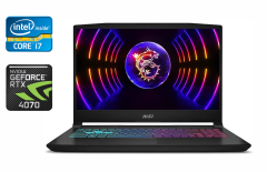 Игровой ноутбук MSI Katana 15 B13V / 15.6" (1920x1080) IPS / Intel Core i7-13620H (10 (16) ядер по 3.6 - 4.9 GHz) / 16 GB DDR5 / 1000 GB SSD / nVidia GeForce RTX 4070, 8 GB GDDR6, 128-bit / WebCam / HDMI
