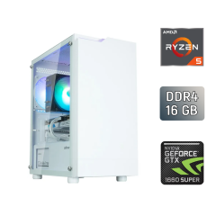Ігровий ПК Zalman T4 Plus / AMD Ryzen 5 5500 (6 (12) ядер по 3.6 - 4.2 GHz) / 16 GB DDR4 / 512 GB SSD / nVidia GeForce GTX 1660 Super, 6 GB GDDR6, 192-bit / 500 W / ASRock B450M-HDV R4.0