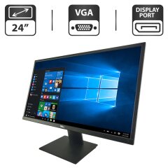 Монитор Dell E2420H / 24" (1920x1080) IPS / VGA, DisplaPort / VESA 100x100 / Кабель питания