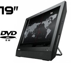 Моноблок Б-класс Lenovo ThinkCentre A70z All-in-One / 19" (1440x900) TN / Intel Core 2 Duo E7500 (2 ядра по 2.93 GHz) / 4 GB DDR3 / 200 GB HDD / Intel GMA X4500 / Встроенные колонки 2x 2W / DVD-RW
