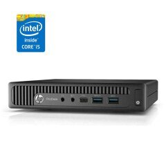 Неттоп HP ProDesk 600 G2 Mini USFF / Intel Core i5-6400T (4 ядра по 2.2 - 2.8 GHz) / 8 GB DDR4 / 240 GB SSD / Intel HD Graphics 510 / DisplayPort