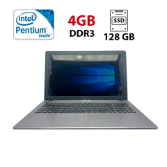 Ноутбук Asus F550C / 15.6" (1366x768) TN / Intel Pentium 2117U (2 ядра по 1.8 GHz) / 4 GB DDR3 / 128 GB SSD / Intel HD Graphics 2500 / WebCam