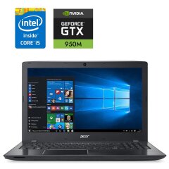 Ноутбук Б-класс Acer Aspire E15 E5-575G-527J / 15.6" (1920x1080) TN / Intel Core i5-7200U (2 (4) ядра по 2.5 - 3.1 GHz) / 16 GB DDR4 / 240 GB SSD / nVidia GeForce 950M, 2 GB GDDR5, 128-bit / WebCam