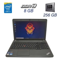 Ноутбук Б клас Lenovo ThinkPad Edge E531 / 15.6" (1366x768) TN / Intel Core i5-3230M (2 (4) ядра по 2.6 - 3.2 GHz) / 8 GB DDR3 / 256 GB SSD / WebCam / DVD-ROM / USB 3.0 / HDMI