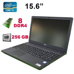 Ноутбук Fujitsu LifeBook A357 / 15.6" (1366x768) TN / Intel Core i5-7200U (2(4)ядра по 2.5 - 3.1 GHz) / 8 GB DDR4 / 256 GB SSD