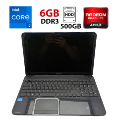 Ноутбук Toshiba Satellite L850 / 15.6" (1366x768) TN / Intel Core i7-3630QM (4 (8) ядра по 2.4 - 3.4 GHz) / 6 GB DDR3 / 500 GB HDD / AMD Radeon HD 7670M, 2 GB DDR3, 128-bit / WebCam