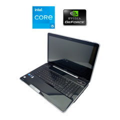Ноутбук Toshiba Satellite P500 / 18" (1680x945) TN / Intel Core i5-430M (2 (4) ядра по 2.26 - 2.53 GHz) / 8 GB DDR3 / 64 GB SSD + 500 GB HDD / nVidia GeForce GT 330M, 1 GB GDDR3, 128-bit / WebCam / HDMI / АКБ не держит