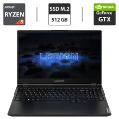 Новий ігровий ноутбук Lenovo Legion 5 15ARH05 / 15.6" (1920x1080) IPS / AMD Ryzen 5 4800H (8 (16) ядер по 2.9 - 4.2 GHz) / 8 GB DDR4 / 512 GB SSD M.2 / nVidia GeForce GTX 1650 Ti, 4 GB GDDR6, 128-bit / WebCam