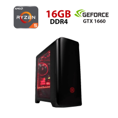 Новый игровой ПК Forsage H602-BK Tower / AMD Ryzen 5 5500 (6 (12) ядер по 3.6 - 4.2 GHz) / 16 GB DDR4 / 512 GB SSD / nVidia GeForce GTX 1060, 6 GB GDDR5, 192-bit