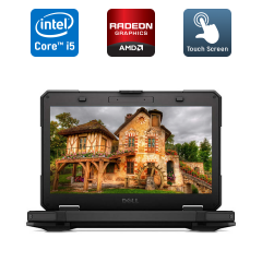 Защищенный ноутбук Dell Latitude 14 Rugged 5414 / 14" (1920x1080) IPS Touch / Intel Core i5-6300U (2 (4) ядра по 2.4 - 3.0 GHz) / 16 GB DDR4 / 512 GB SSD / AMD Radeon R7 M360, 2 GB DDR3, 64-bit / Fingerprint / Windows 10