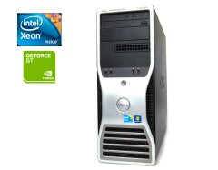 Рабочая станция Dell Precision T5500 Tower / Intel Xeon X5650 (6 (12) ядер по 2.66 - 3.06 GHz) / 8 GB DDR3 / 128 GB SSD + 500 GB HDD / nVidia GeForce GT 430, 1 GB GDDR3, 128-bit / DVD-ROM / 825W