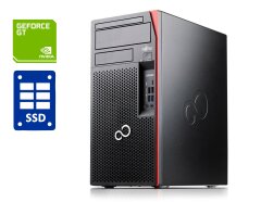 ПК Fujitsu Esprimo P757 Tower / Intel Core i3-6100 (2 (4) ядра по 3.7 GHz) / 8 GB DDR4 / 120 GB SSD NEW + 500 GB HDD / nVidia GeForce GT 730, 2 Gb GDDR5, 64-bit / DVD-ROM
