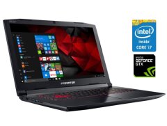 Игровой ноутбук Б-класс Acer Predator Helios 300 G3-571 / 15.6" (1920x1080) IPS / Intel Core i7-7700HQ (4 (8) ядра по 2.8 - 3.8 GHz) / 16 GB DDR4 / 500 GB SSD / nVidia GeForce GTX 1060, 6 GB GDDR5, 192-bit / WebCam / Win 10 Home