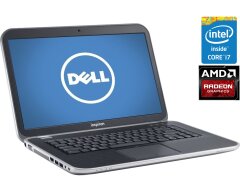 Ігровий ноутбук Dell Inspiron 7520 / 15.6" (1920x1080) TN / Intel Core i7-3632QM (4 (8) ядра по 2.2 - 3.2 GHz) / 8 GB DDR3 / 240 GB SSD / AMD Radeon HD 7700M, 2 GB GDDR5, 128-bit / WebCam / DVD-ROM / Win 10 Home