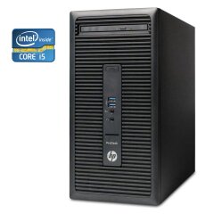 ПК Б-класс HP ProDesk 400 G2 Tower / Intel Core i5-4590S (4 ядра по 3.0 - 3.7 GHz) / 8 GB DDR3 / 256 GB SSD / Intel HD Graphics 4600 / DVD-RW