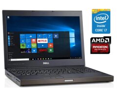 Мобільна робоча станція Dell Precision M4800 / 15.6" (1920x1080) TN / Intel Core i7-4810MQ (4 (8) ядра по 2.8 - 3.8 GHz) / 8 GB DDR3 / 240 GB SSD / AMD Radeon R9 M200X, 2 GB GDDR5, 128-bit / WebCam / Win 10 Pro