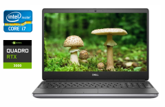Мобильная рабочая станция Dell Precision 7550 / 15.6" (1920x1080) IPS / Intel Core i7-10875H (8 (16) ядер по 2.3 - 5.1 GHz) / 64 GB DDR4 / 1000 GB SSD M.2 / nVidia Quadro RTX 5000, 16 GB GDDR6, 256-bit / WebCam + беспроводная мышь