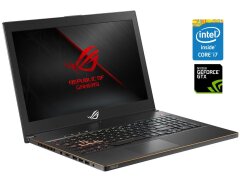 Ігровий ноутбук Б-клас Asus ROG Zephyrus M GU501GM / 15.6" (1920x1080) IPS / Intel Core i7-8750H (6 (12) ядра по 2.2 - 4.1 GHz) / 16 GB DDR4 / 256 GB SSD + 320 GB HDD / nVidia GeForce GTX 1060, 6 GB GDDR5, 192-bit / WebCam