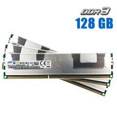 Комплект: Серверная оперативная память Samsung / 128 GB (4x 32 GB) / 4Rx4 PC3-10600R / DDR3 ECC / 1333 MHz
