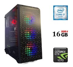 Ігровий ПК GTL Tower / Intel Core i7-6700 (4 (8) ядра по 3.4 - 4.0 GHz) / 16 GB DDR4 / 500 GB SSD / nVidia GeForce GTX 1070, 8 GB GDDR5, 256-bit + Баштовий кулер