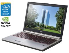 Мобільна робоча станція Fujitsu Celsius H760 / 15.6" (1920x1080) IPS / Intel Core i7-6820HQ (4 (8) ядра по 2.7 - 3.6 GHz) / 32 GB DDR4 / 128 GB SSD + 500 GB HDD / nVidia Quadro M2000M, 4 GB GDDR5, 128-bit / WebCam / Win 10 Pro