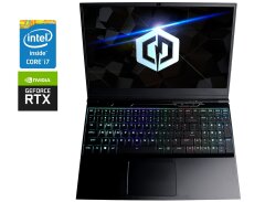 Игровой ноутбук CyberPowerPC Tracer III 15 / 15.6" (1920x1080) IPS / Intel Core i7-9750H (6 (12) ядер по 2.6 - 4.5 GHz) / 16 GB DDR4 / 480 GB SSD / nVidia GeForce RTX 2060, 6 GB GDDR6, 192-bit / WebCam