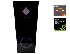 Новый игровой ПК HP OMEN 1A227AVT#ABA-0098 Tower / AMD Ryzen 5 3600 (6 (12) ядер по 3.6 - 4.2 GHz) / 16 GB DDR4 / 480 GB SSD / nVidia GeForce GTX 1060, 6 GB GDDR5, 192-bit / 500W / Win 10 Home