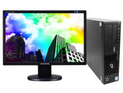 Комплект ПК Б-класс: Fujitsu Esprimo E700 E90+ SFF / Intel Core i5-2400 (4 ядра по 3.1 - 3.4 GHz) / 8 GB DDR3 / 320 GB HDD / Intel HD Graphics 2000 + Монитор Samsung SyncMaster 2243NW / 22" (1680x1050) TN / 1x VGA / VESA 100x100