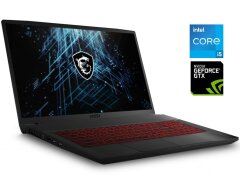 Игровой ноутбук MSI GF75 Thin / 17.3" (1920x1080) IPS / Intel Core i5-10300H (4 (8) ядра по 2.5 - 4.5 GHz) / 16 GB DDR4 / 512 GB SSD M.2 / nVidia GeForce GTX 1650, 4 GB GDDR6, 128-bit / WebCam