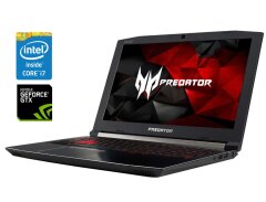 Игровой ноутбук Acer Predator Helios 300 PH317-52 / 17.3" (1920x1080) IPS / Intel Core i7-8750H (6 (12) ядер по 2.2 - 4.1 GHz) / 16 GB DDR4 / 256 GB SSD M.2 + 1000 GB HDD / nVidia GeForce GTX 1050 Ti, 4 GB GDDR5, 128-bit / WebCam