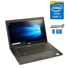 Нетбук Dell Latitude E7280 / 12.5" (1366x768) TN / Intel Core i5-7300U (2 (4) ядра по 2.6 - 3.5 GHz) / 8 GB DDR4 / 256 GB SSD / Intel HD Graphics 620 / WebCam