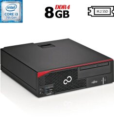Комп'ютер Fujitsu Esprimo D757 E90+ SFF / Intel Core i3-7100 (2 (4) ядра по 3.9 GHz) / 8 GB DDR4 / 240 GB SSD M.2 / Intel HD Graphics 630 / 280W / DVD-ROM / DisplayPort
