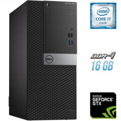 Игровой ПК Dell OptiPlex 5050 Tower / Intel Core i7-6700 (4 (8) ядра по 3.4 - 4.0 GHz) / 16 GB DDR4 / 250 GB SSD + 1000 GB HDD / nVidia GeForce GTX 650, 1 GB GDDR5, 128-bit + Windows 10 в подарок