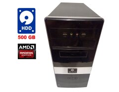 ПК Bravo Tower / AMD Phenom II X4 810 (4 ядра по 3.2 GHz) / 8 GB DDR3 / 500 GB HDD / AMD Radeon HD 6570, 1 GB GDDR3, 128-bit / 400W