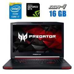 Игровой ноутбук Acer Predator 15 G9-591-70VM / 15.6" (1920x1080) IPS / Intel Core i7-6700HQ (4 (8) ядра по 2.6 - 3.5 GHz) / 16 GB DDR4 / 120 GB SSD + 1000 GB HDD / nVidia GeForce GTX 970M, 3 GB GDDR5, 192-bit / WebCam