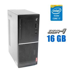 Комп'ютер Lenovo V520-15IKL Tower / Intel Core i3-7100 (2 (4) ядра по 3.9 GHz) / 16 GB DDR4 / 128 GB SSD / Intel HD Graphics 630 / VGA