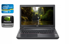 Мобильная рабочая станция Б-класс Fujitsu Celsius H780 / 15.6" (1920x1080) IPS / Intel Core i7-8750H (6 (12) ядер по 2.2 - 4.1 GHz) / 16 GB DDR4 / 512 GB SSD / nVidia Quadro P600, 4 GB GDDR5, 128-bit / USB Type-C / WebCam