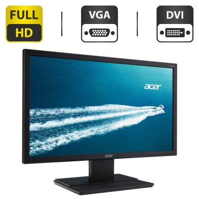 Монітор Acer V226HQL / 22" (1920x1080) TN / VGA, DVI / VESA 100x100 + Кабель живлення Монітор Acer V226HQL / 22" (1920x1080) TN / VGA, DVI / VESA 100x100 + Кабель живлення
