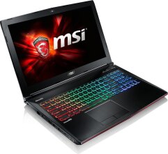 MSI GE62 6QF Apache Pro / 15.6" (1920x1080) IPS / Intel Core i7-6700HQ (4(8)ядра по 2.6 - 3.5 GHz) / 16 GB DDR4 / 128 GB SSD + 1TB HDD / nVidia GeForce GTX 970M, 3GB / DVD-RW / Windows 10 Home