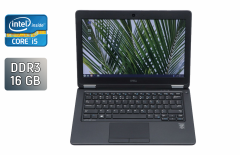 Нетбук Б-клас Dell Latitude E7250 / 12.5" (1366x768) TN / Intel Core i5-5300U (2 (4) ядра по 2.3 - 2.9 GHz) / 16 GB DDR3 / 256 GB SSD / Intel HD Graphics 5500 / WebCam / Windows 10