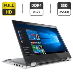 Ноутбук-трансформер Lenovo ThinkPad Yoga 520-14IKB / 14" (1920x1080) IPS Touch / Intel Core i3-7100U (2 (4) ядра по 2.4 GHz) / 8 GB DDR4 / 256 GB SSD / Intel HD Graphics 620 / WebCam / HDMI / Windows 10 Home