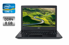 Ноутбук Б-класс Acer Aspire E5-475 / 14" (1366x768) TN / Intel Core i3-7130U (2 (4) ядра по 2.7 GHz) / 8 GB DDR4 / 128 GB SSD /  Intel HD Graphics 620 / WebCam + Беспроводная мышка