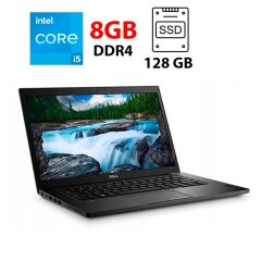 Ноутбук Dell Latitude E5480 / 14" (1920x1080) TN / Intel Core i5-7200U (2 (4) ядра по 2.5 - 3.1 GHz) / 8 GB DDR4 / 128 GB SSD M.2 / Intel HD Graphics 520 / WebCam