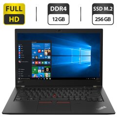 Ноутбук Lenovo ThinkPad T480s / 14" (1920x1080) TN / Intel Core i5-8250U (4 (8) ядра по 1.6 - 3.4 GHz) / 12 GB DDR4 / 256 GB SSD M.2 / Intel UHD Graphics 620 / WebCam + Беспроводная мышка