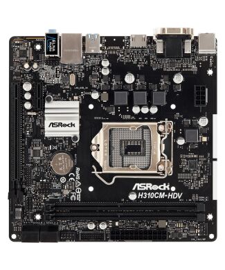 Нова материнська плата ASRock H310CM-HDV / Socket LGA1151 / USB 3.1