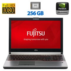 Мобильная рабочая станция Б-класс Fujitsu Celsius H730 / 15.6" (1920x1080) IPS / Intel Core i7-4800MQ (4 (8) ядра по 2.7 - 3.7 GHz) / 16 GB DDR3 / 240 GB SSD / nVidia Quadro K1100M, 2 GB GDDR5, 128-bit / WebCam / VGA